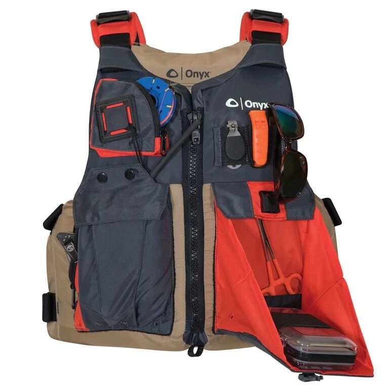 Onyx Adult Oversize Tan Kayak Fishing Life Jacket