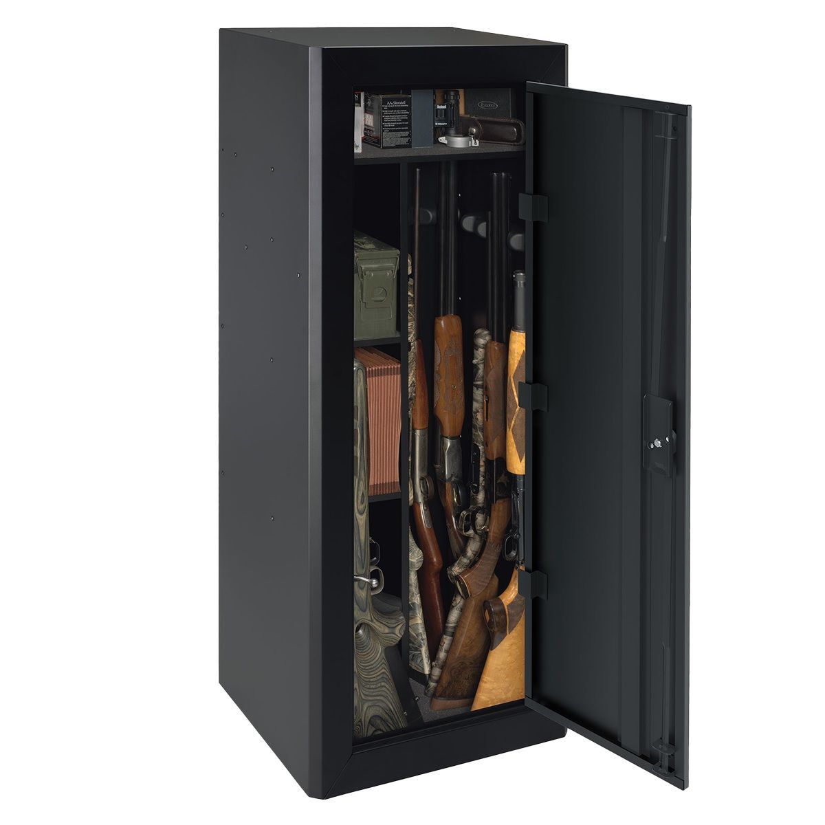 Stack-On 18 Gun Security Cabinet With Beveled Edge Design & Convertible Interior