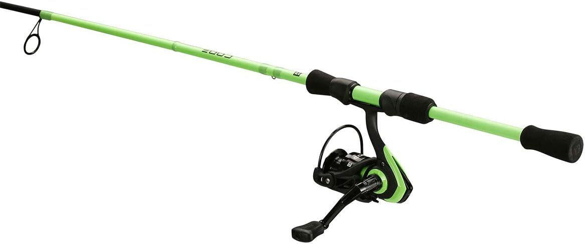 13 Fishing Code Neon Spinning Fishing Combo, 6-Ft 7-In