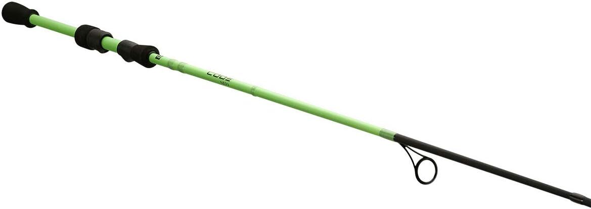 13 Fishing Code Neon Spinning Fishing Combo, 6-Ft 7-In