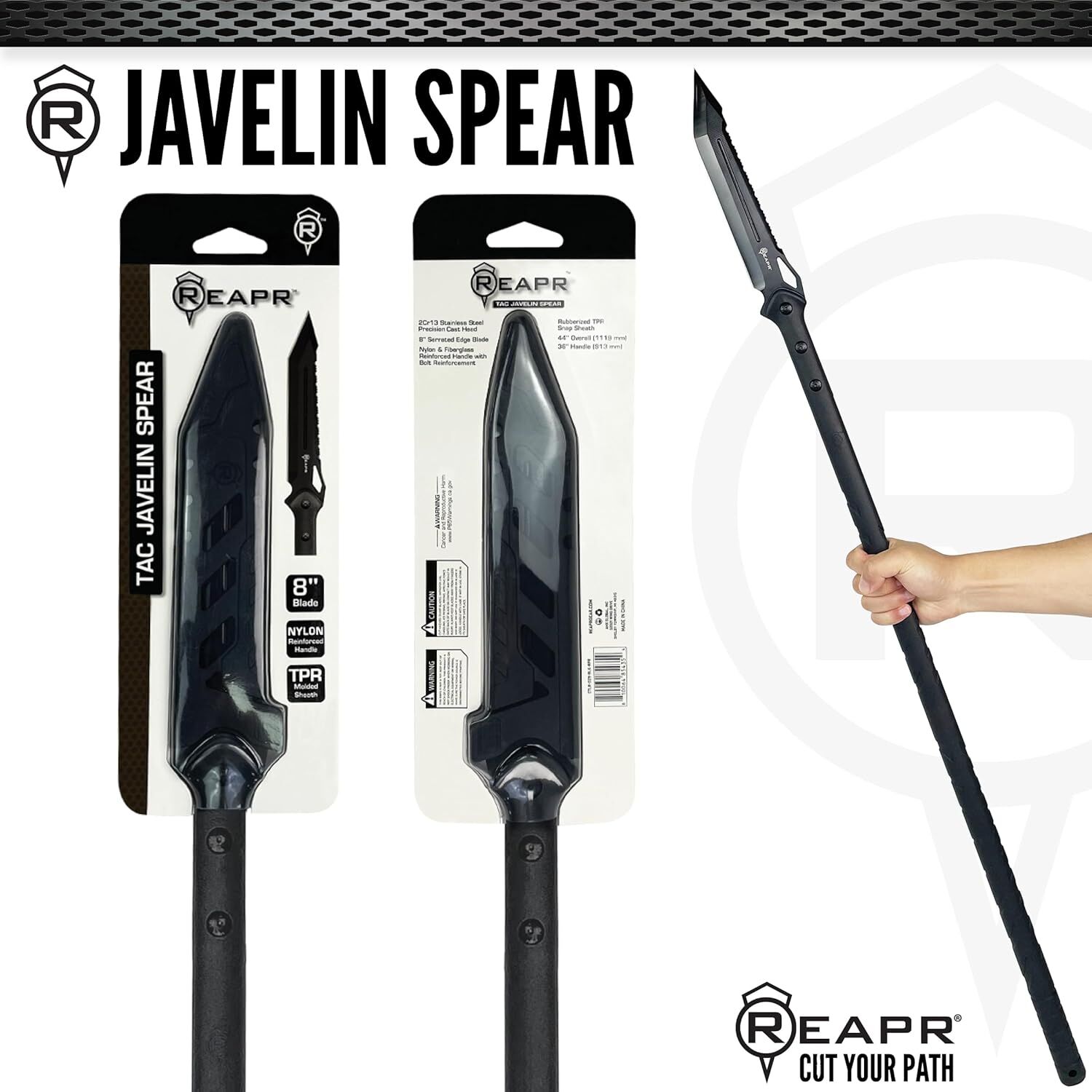 Reapr Javelin Serrated Spear, 8-In