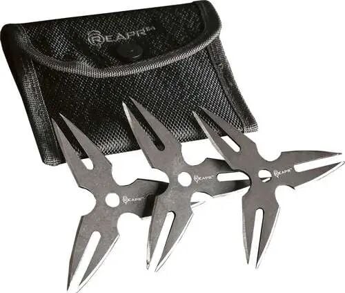 Reapr Chunk Throwing Stars With Holster, 3-Pk