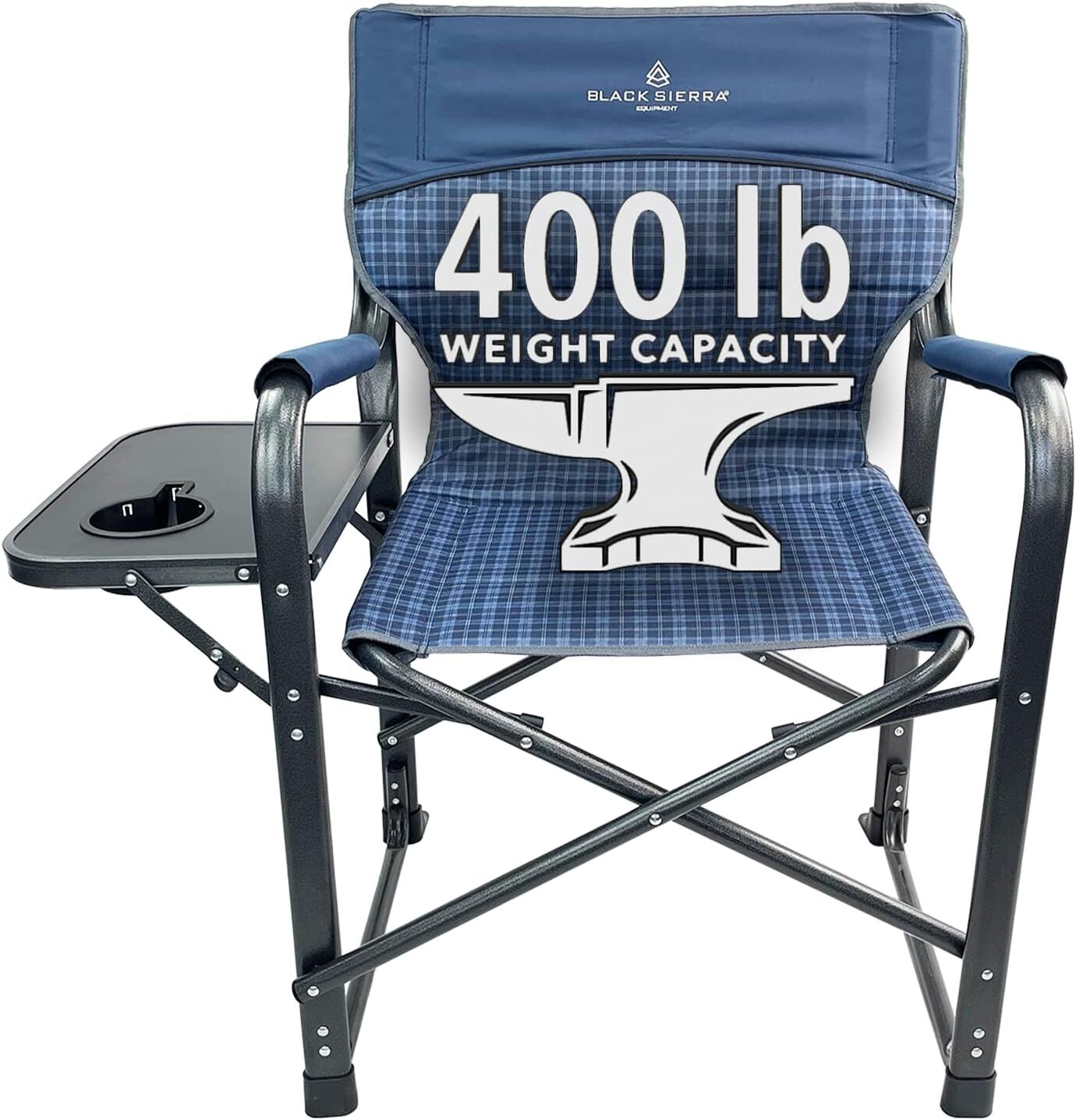 Black Sierra Blue HD Directors Chair