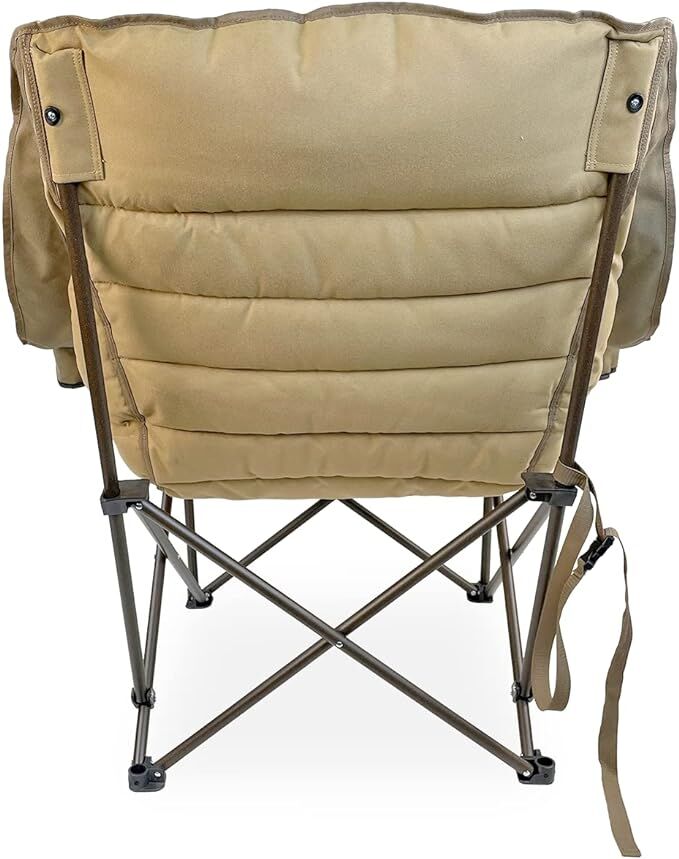 Black Sierra Tan Deluxe Padded Camp Chair, X-Large
