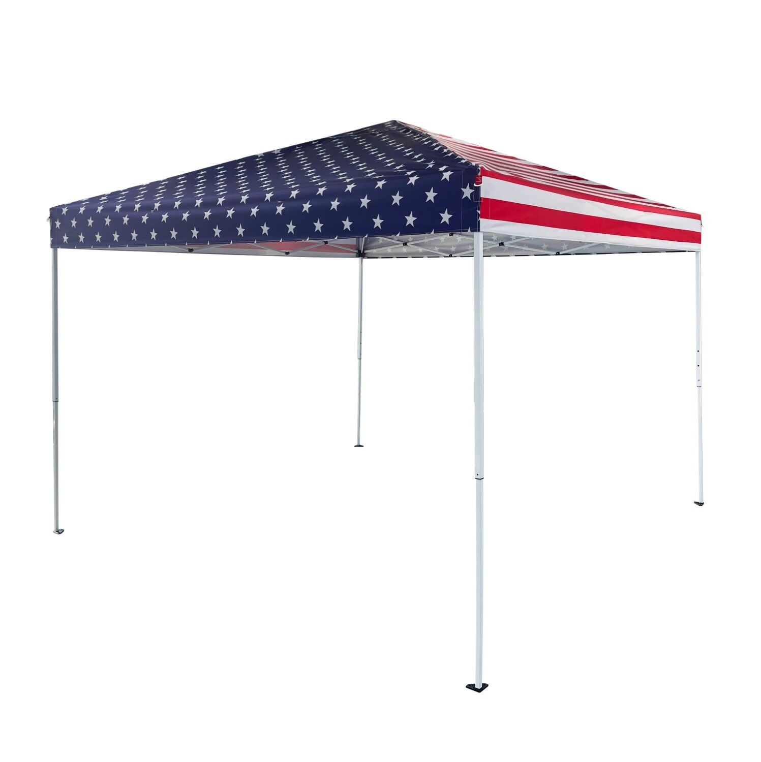 Black Sierra Stars & Stripes Straight Leg Canopy, 10 ft. x 10 ft.