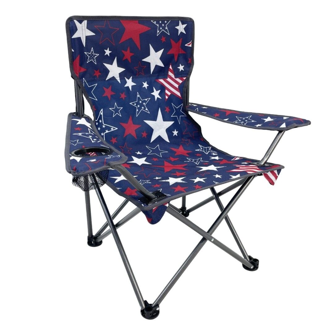 Black Sierra Stars & Stripes Junior Chair