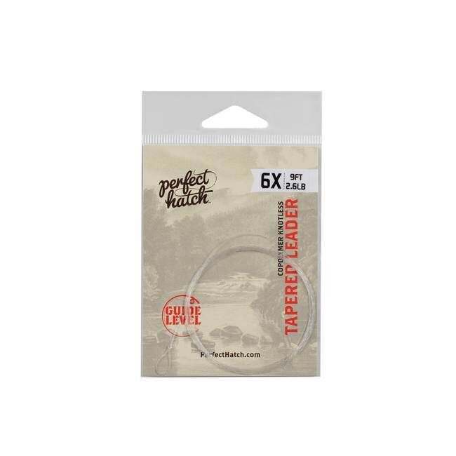 Perfect Hatch Knotless Tapered Leader 6X, 9-Ft, 2.6-Lb
