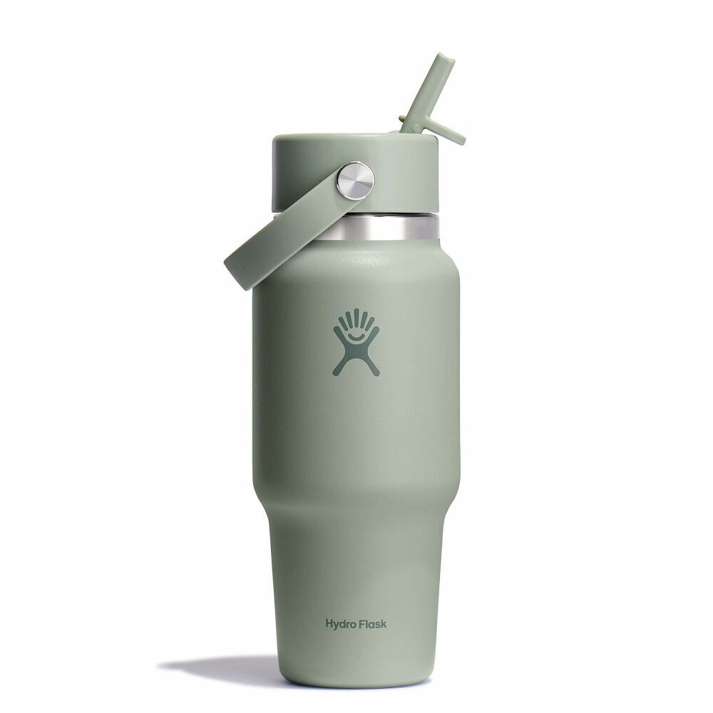 Hydro Flask Travel Bottle with Flex Straw Cap, Tonal Agave, 24 oz.