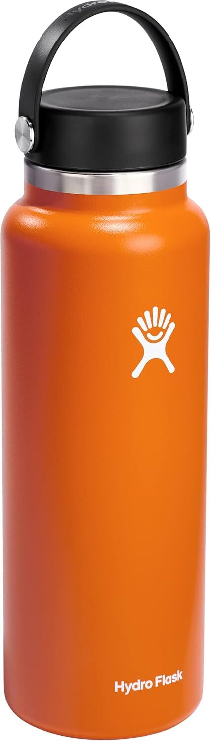 Hydroflask Water Bottle Wide Mouth with Flex Cap Mesa, 40-Oz