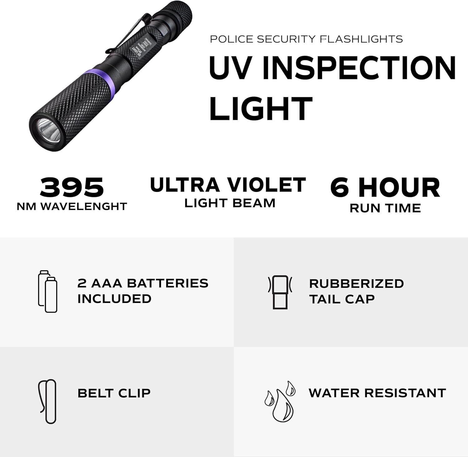 Police Security  Ultraviolet Inspection Light