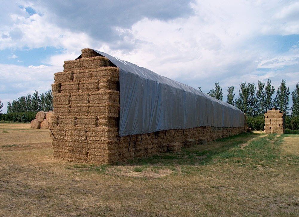 Inland Plastics Bale Stack Cover Tarp, 23-Ft x 48-Ft