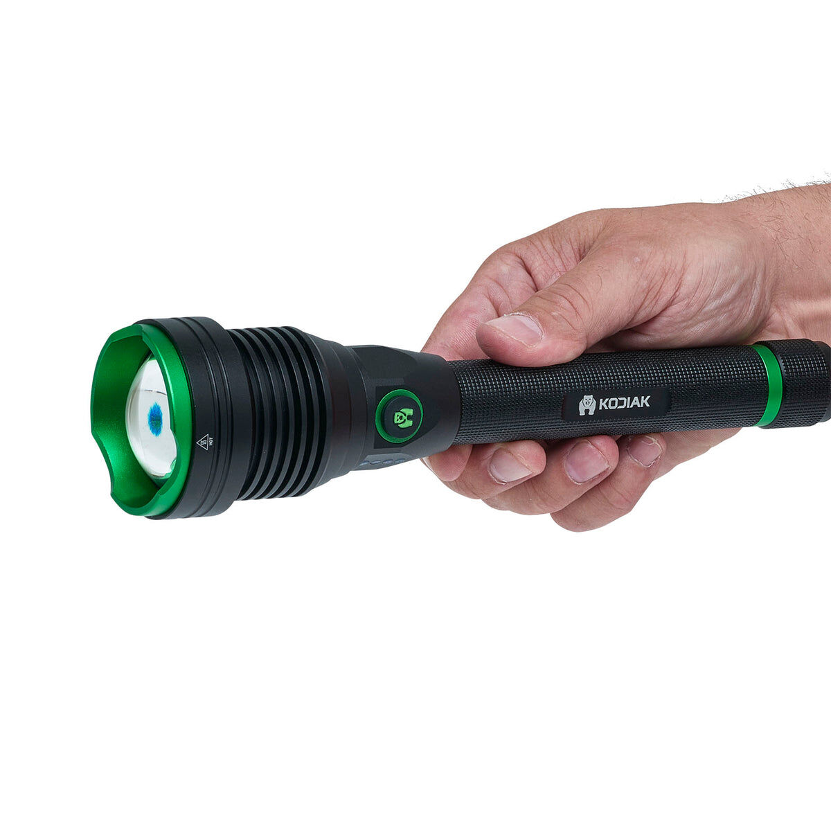 Kodiak Kraken Rechargeable Tactical Flashlight with Powerbank, 6000-Lm