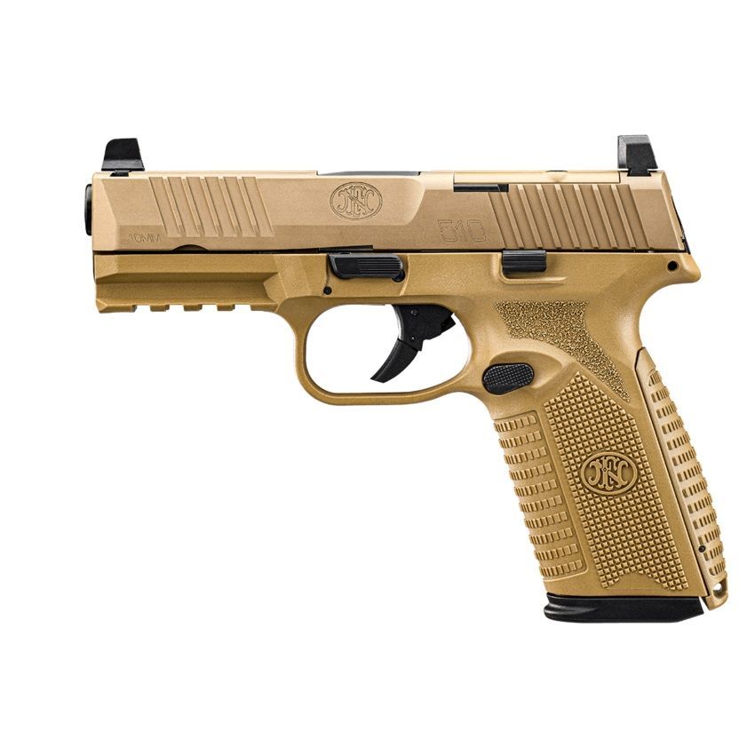 FN 510 MRD 10mm Optics Ready FDE Full Size Pistol, 15-Rd