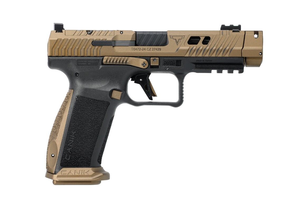 Canik TTI Combat 9mm Bronze Optics Ready Compensated Pistol, 10-Rd