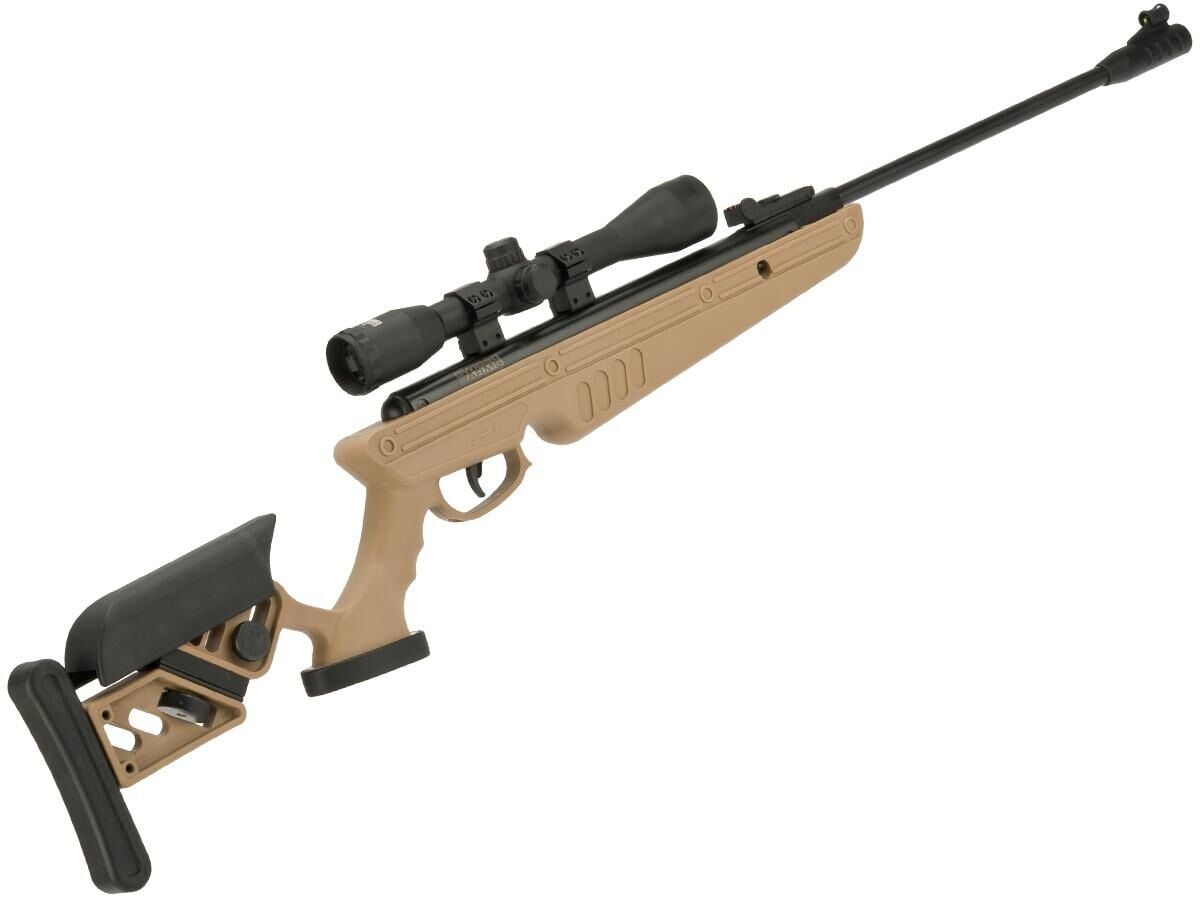 Swiss Arms TG-1 Break Barrel Nitro Piston .177 Caliber Air Rifle with 4x40 Scope & Adjustable Stock