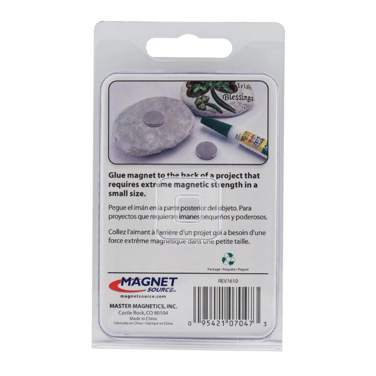 Magnet Source Neodymium Disc Magnets, 3-Pk