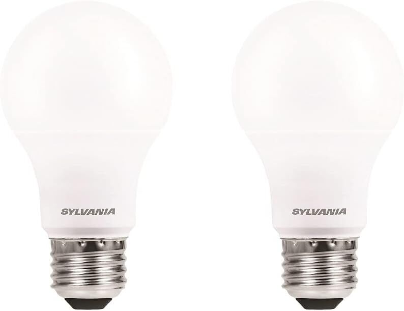 Sylvania A19 6 Watt Frosted Daylight LED Light Bulb, 2-Pk