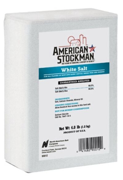 American Stockman White Salt Block, 4-Lb