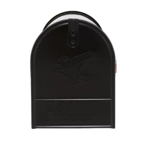 Gibraltar Black Elite Large Post Mount Mailbox
