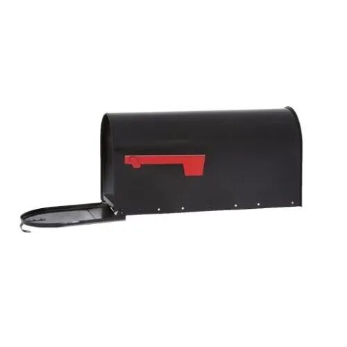Gibraltar Black Elite Large Post Mount Mailbox
