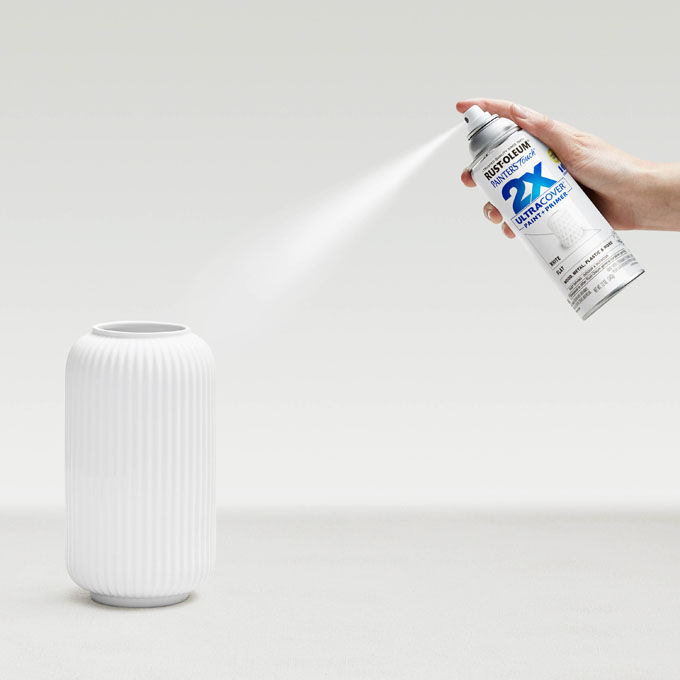 Rust-Oleum Painter's Touch 2X Ultra Cover Flat White Spray Paint, 12-Oz