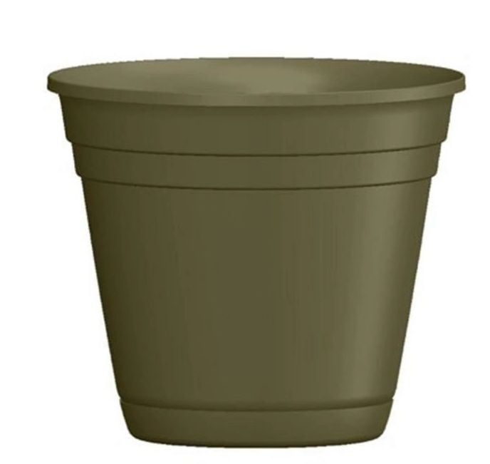 Southern Patio Rolled Rim Plastic Planter, 12-1/2-In x 11-In