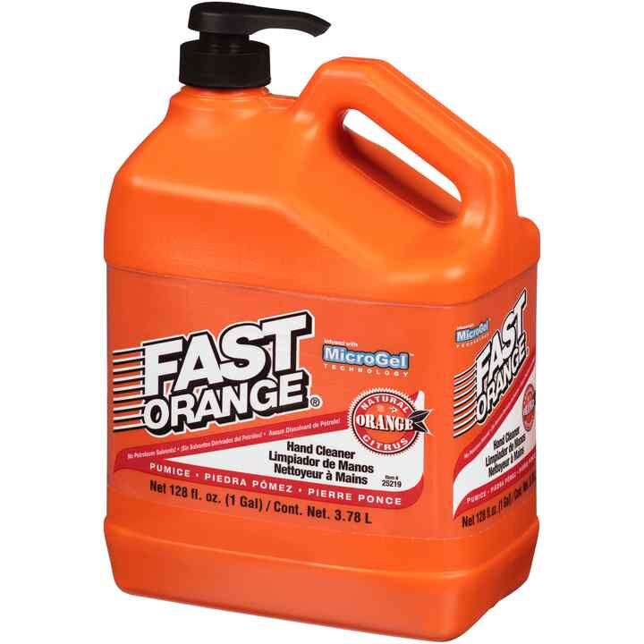 Fast Orange Fine Pumice Lotion Hand Cleaner With Pump, 1-Gal