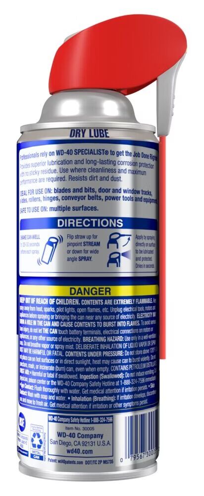 WD-40 Specialist Dry Lube, 10-Oz