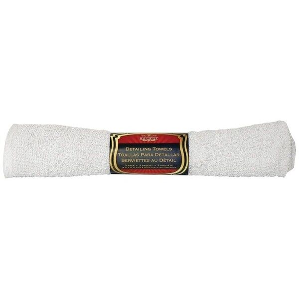 S.M. Arnold White Detailing Towels, 3-Pk