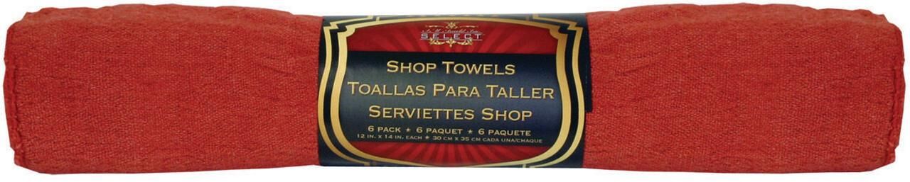 S.M. Arnold Red Shop Towels, 6-Pk