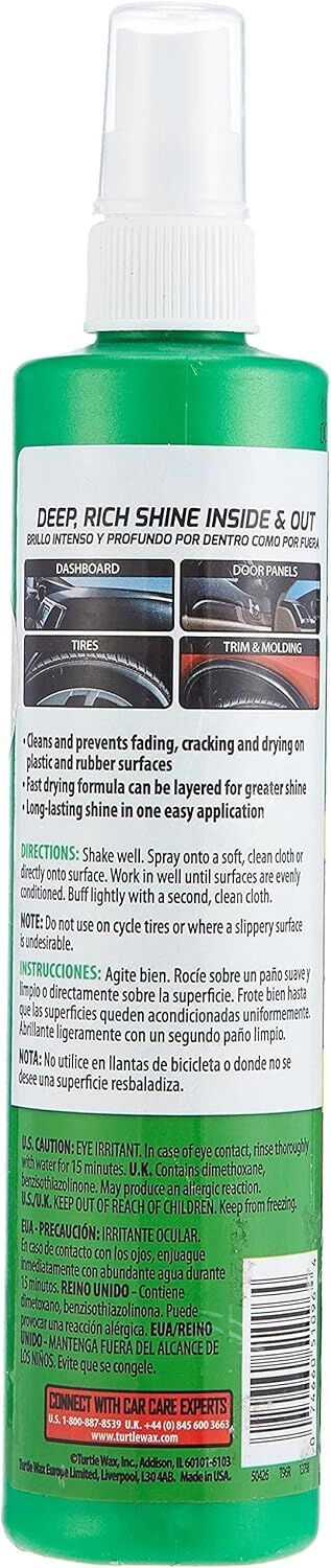 Turtle Wax Quick & Easy Inside & Out Protectant, 10.4-Oz