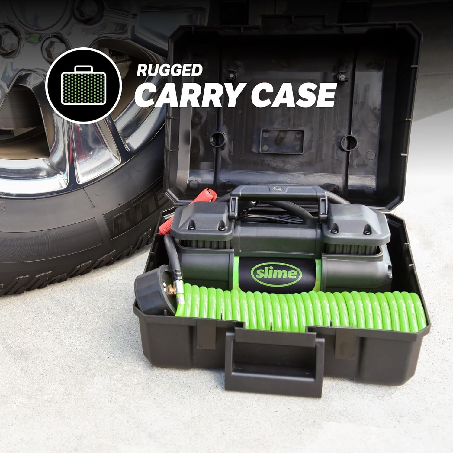 Slime Portable Car Tire Inflator, 150-PSI