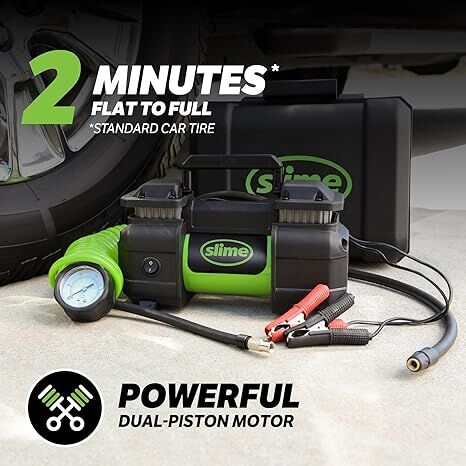 Slime Portable Car Tire Inflator, 150-PSI