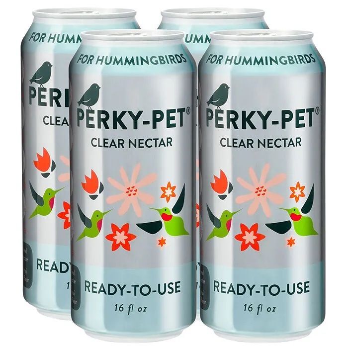 Perky-Pet Ready-To-Use Clear Hummingbird Nectar, 16-Oz, 4-Pk
