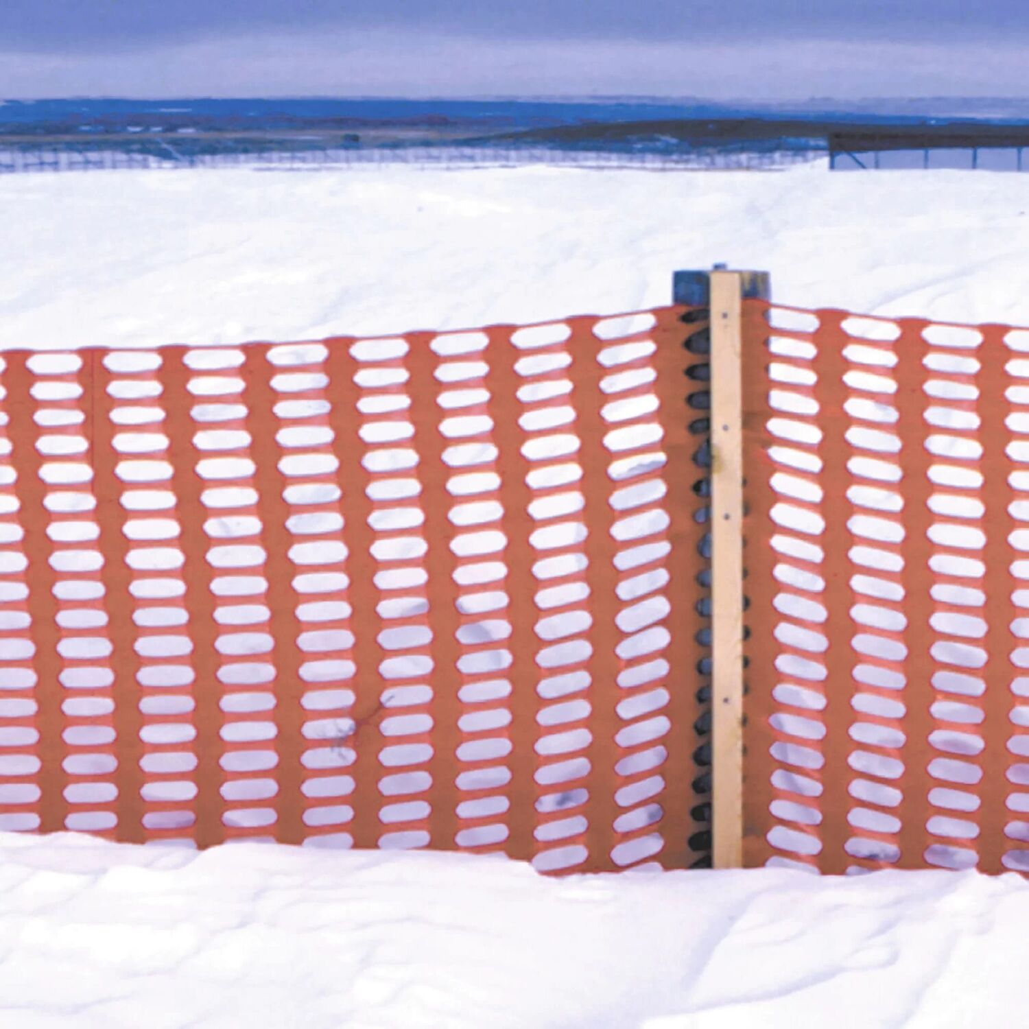 Tenax Orange Snow Guard Poly Snow Fence 4-Ft X 50-Ft