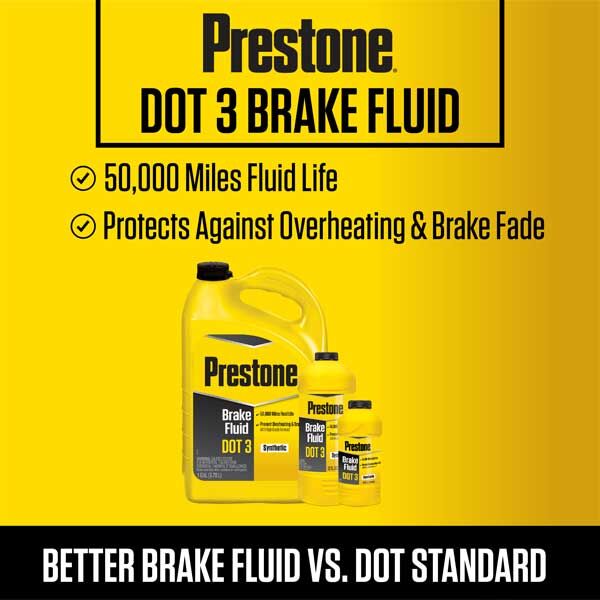 Prestone DOT 3 Brake Fluid, 12-Oz
