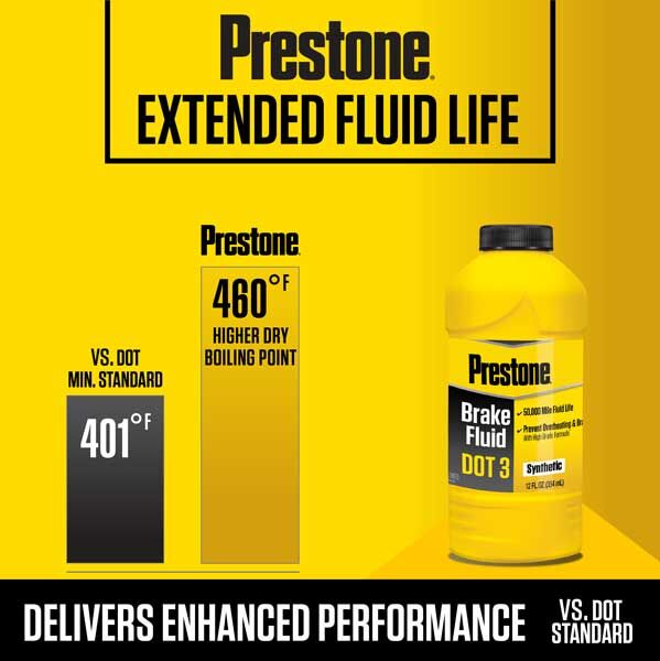 Prestone DOT 3 Brake Fluid, 12-Oz