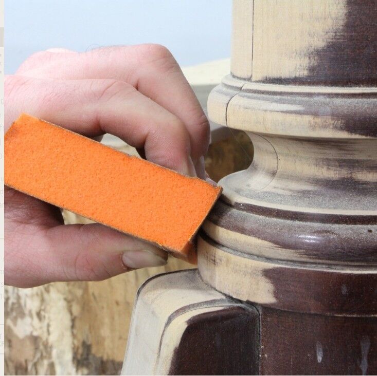 Gator Premium 100/60 Grit Fine/Medium Sanding Sponges, 3-In X 5-In X 1-In