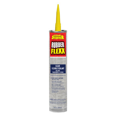 Leak Stopper Rubber Flexx Clear Flexible Sealant, 10-Oz