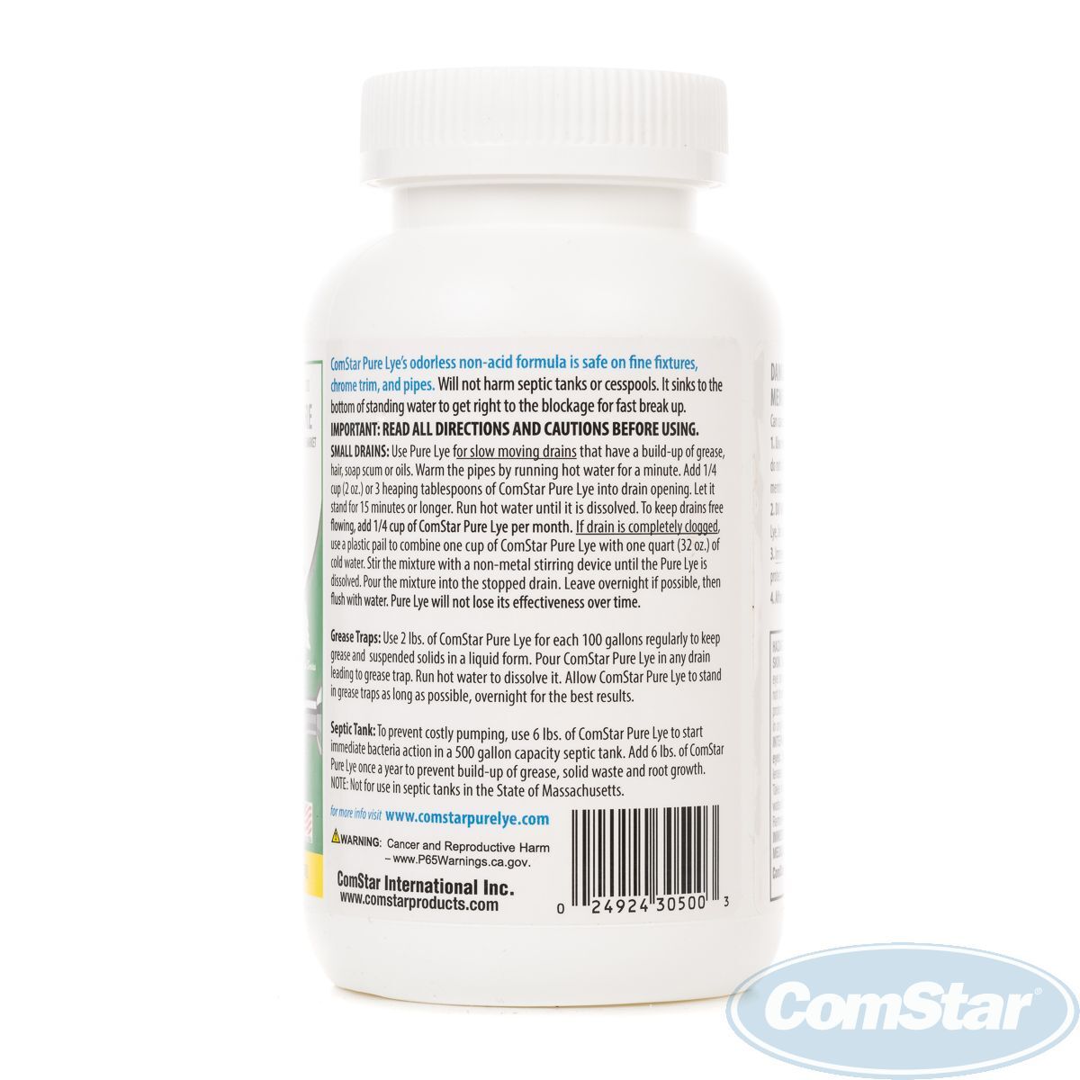 ComStar Pure Lye Bead Drain Opener, 1-Lb