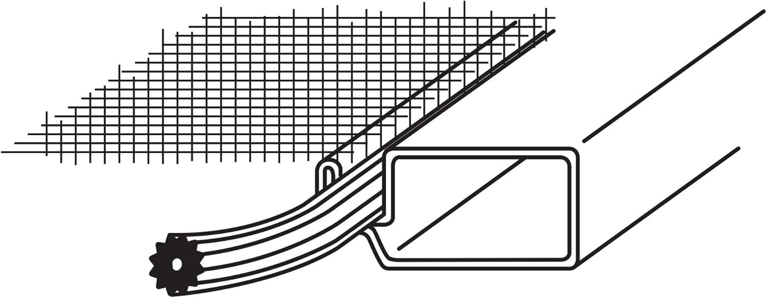 Prime Line Aluminum Window Screen Frame Kit, 5/16-In x 3/4-In x 60-In