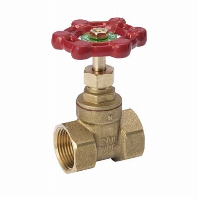 BK Products 1" Brass Threaded Gate Valve