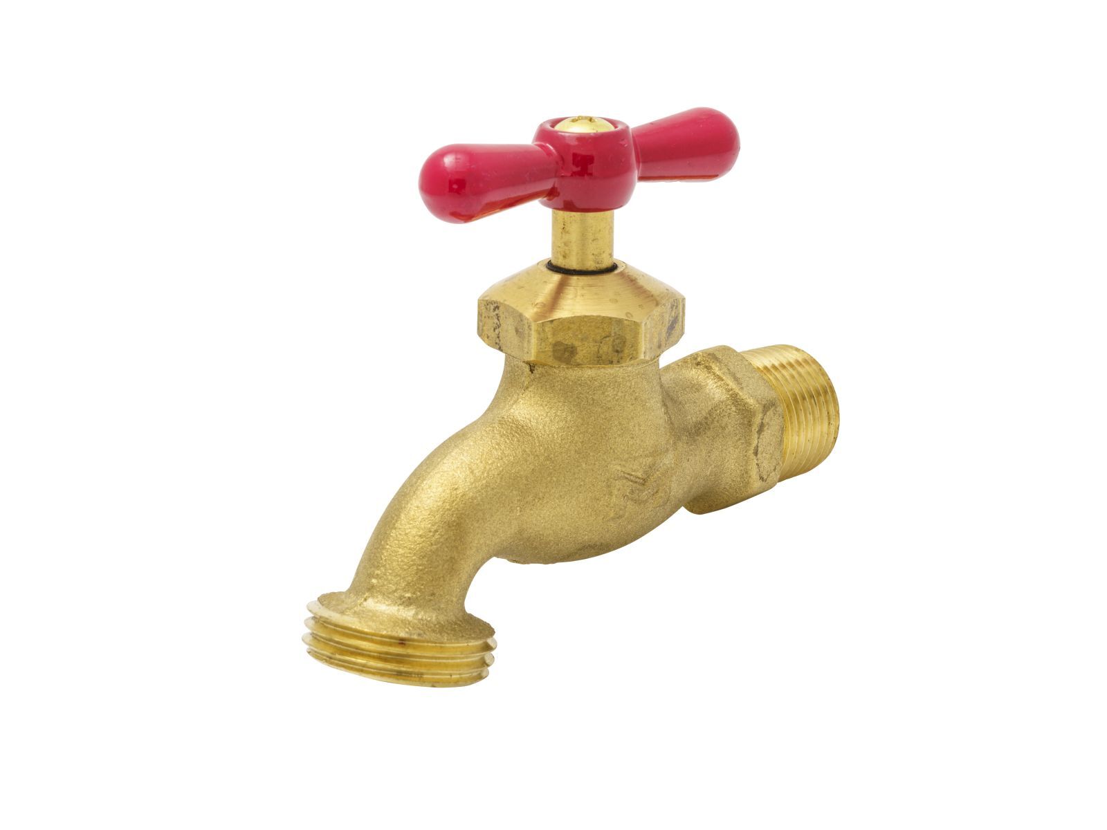 ProLine Heavy Duty Brass Hose Bibb, 1/2-In MIP x 3/4-In MHT