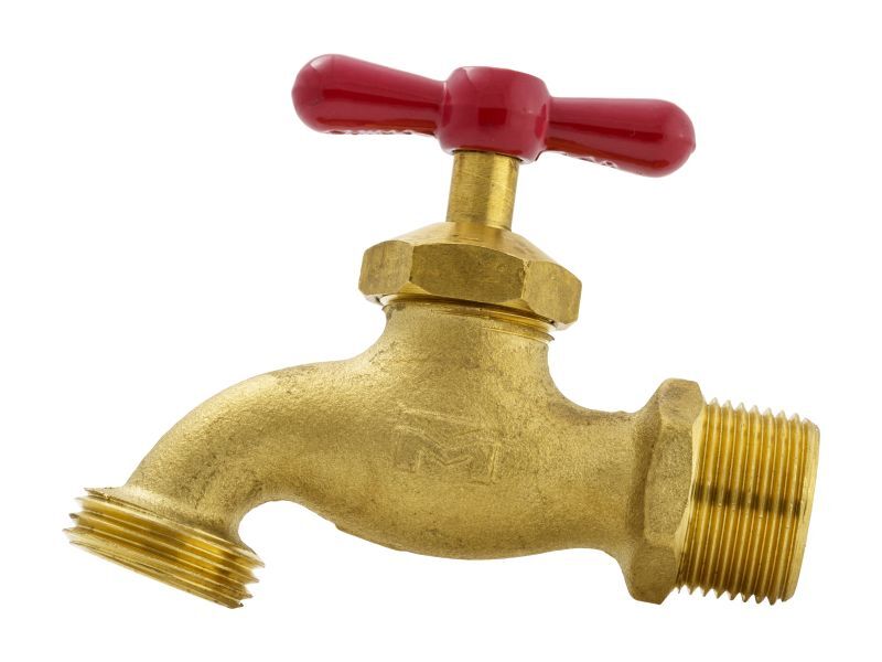 ProLine Heavy Duty Brass Hose Bibb, 3/4-In MIP x 3/4-In MHT