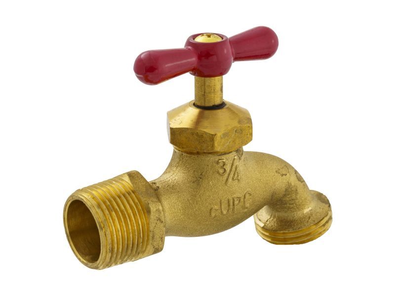 ProLine Heavy Duty Brass Hose Bibb, 3/4-In MIP x 3/4-In MHT