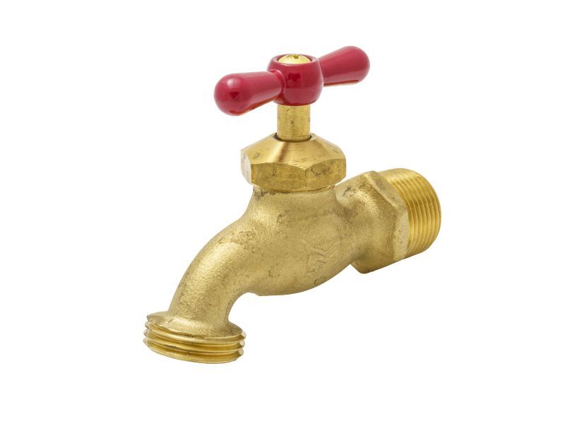 ProLine Heavy Duty Brass Hose Bibb, 3/4-In MIP x 3/4-In MHT