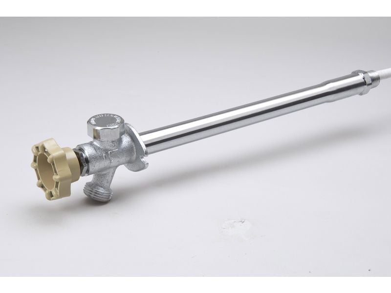 BK Products Chrome Plated Brass Frost Free Sillcock, 1/2-In MIP X 3/4-In MHT, 12-In Long