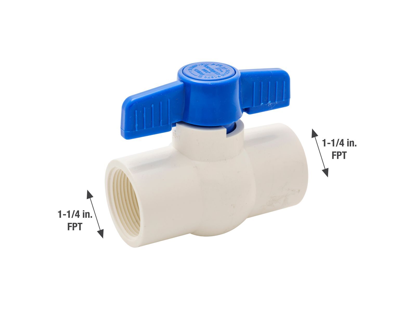 ProLine PVC Ball Valve, 1 1/4-In FIP x 1 1/4-In FIP