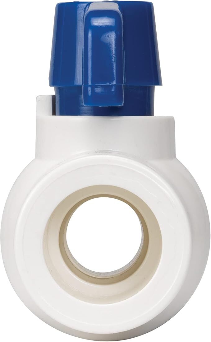 Homewerks White PVC Ball Valve, 2-In