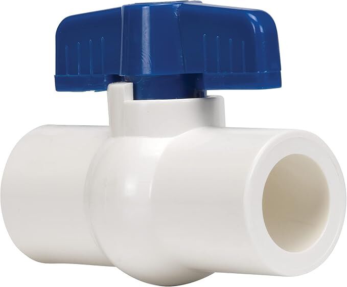 Homewerks White PVC Ball Valve, 2-In